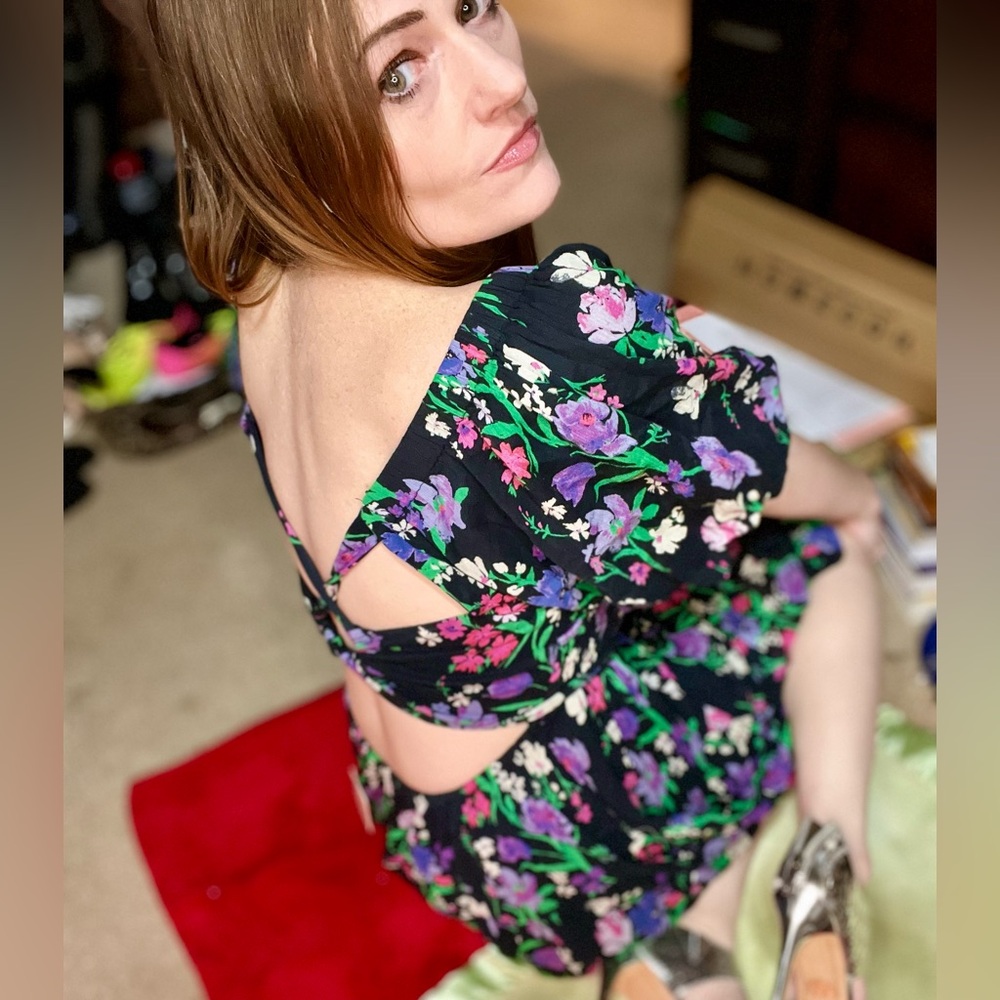 Free People Black and Purple Floral Dress
(Perfect Day Printed Dress) - Picture 7 of 14